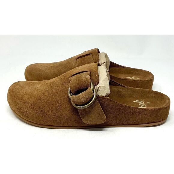 BEEK Chestnut Suede Vulture Clogs Brown Mules Size NIB - Picture 6 of 14